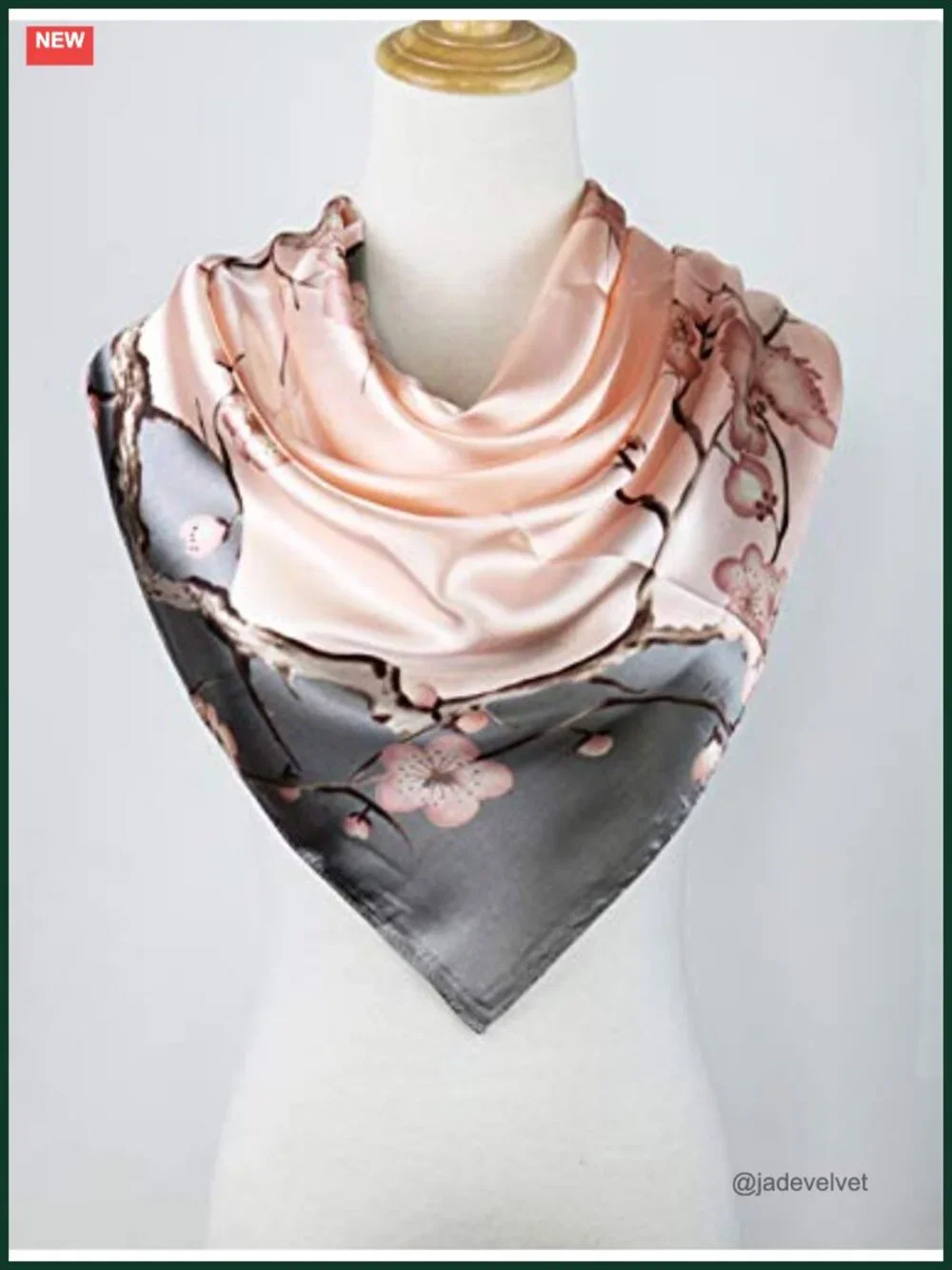 Silk Like Satin Square Scarf 35x35 Hair Wrap for Women Bandana